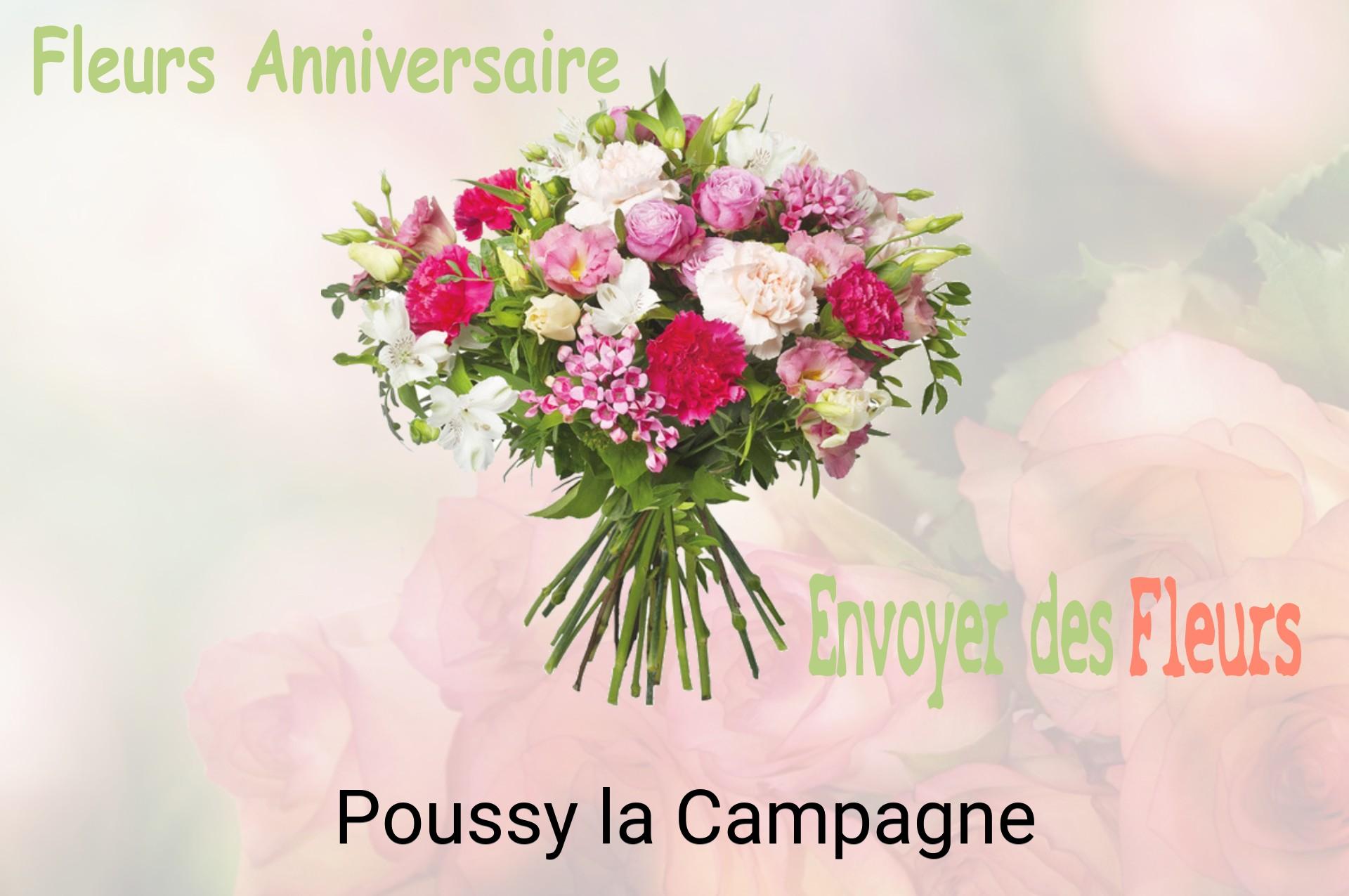 Bouquet de fleurs d’anniversaire livré à Poussy-la-Campagne