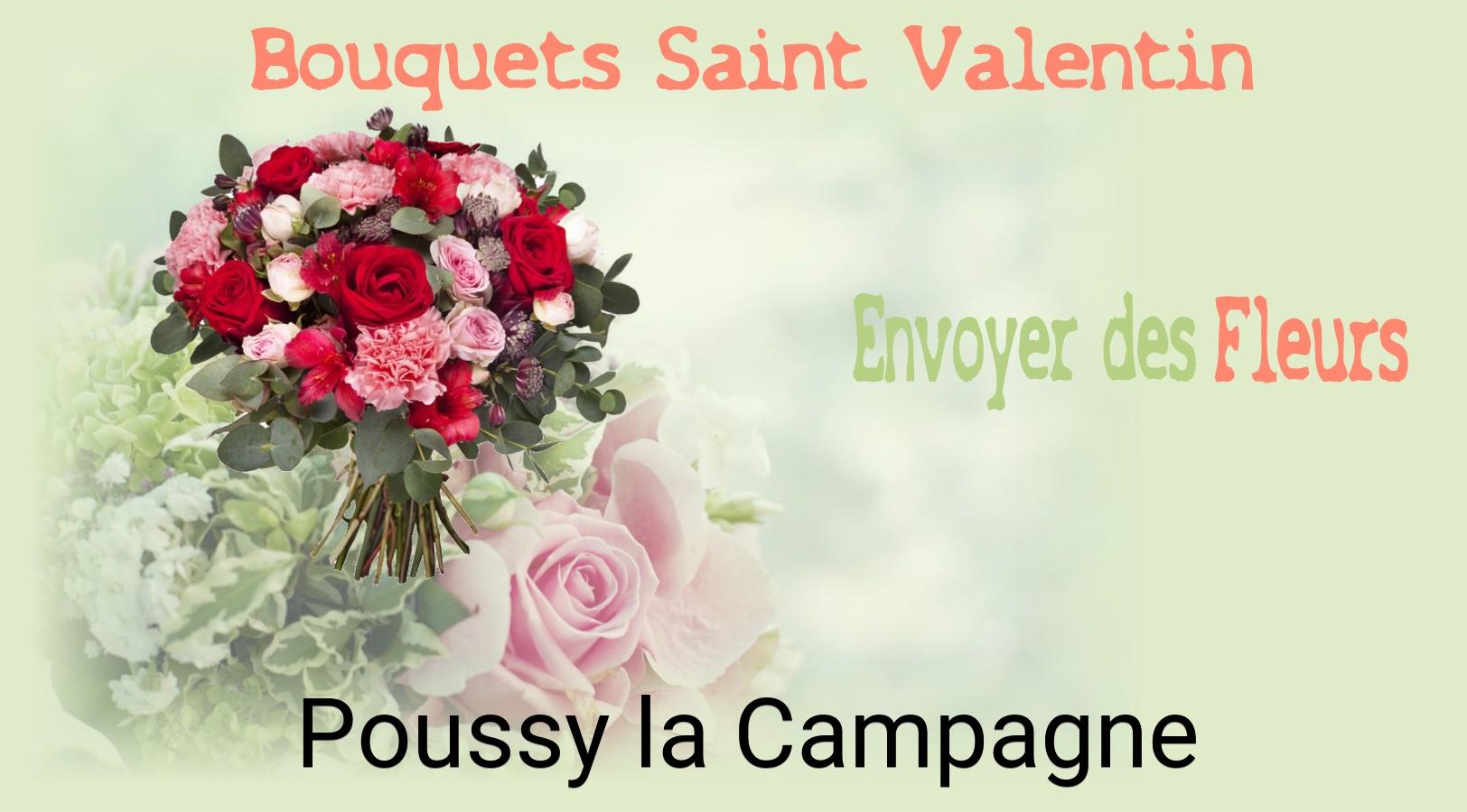 Roses de Saint-Valentin livrées à Poussy-la-Campagne